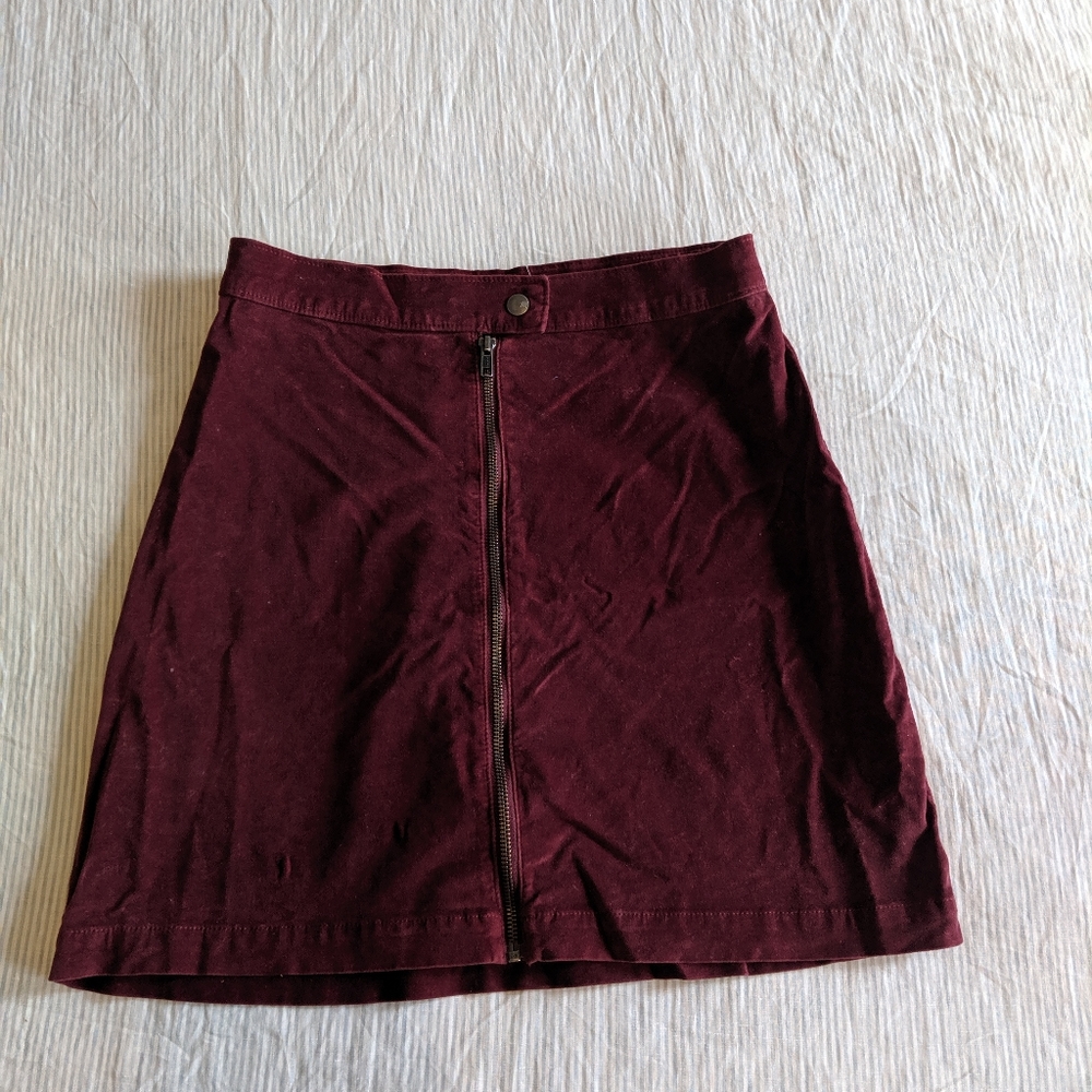 Made well velvet mini skirt